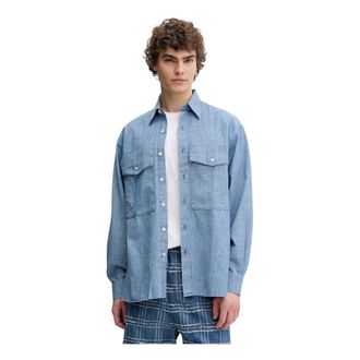Sunflower 1251 Shirt - Heren - Casual Overhemden - Blauw - M - Katoen - Overhemden