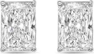 Diana M. Jewels 14Kt White Gold 2.50 cts Lab Grown Radiant Cut Diamond Studs