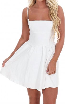 Blue Blush Earn It Mini Dress In Ivory