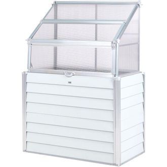Beliani Beliani - Serra in alluminio per balconi con pannelli protetti dai raggi uv bianco sporco Navoli