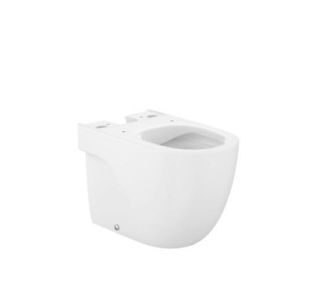 Roca Roca - Taza Compacta Con Salida Dual Para Inodoro De Tanque Bajo Rimless Meridian
