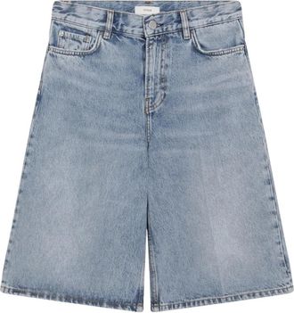 Toteme Denim Board Shorts - Dames - Denim shorts - Blauw - W27 - Denim - Korte Broeken
