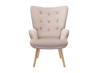 VENTE-UNIQUE.COM Sill&oacute;n cl&aacute;sico terciopelo beige