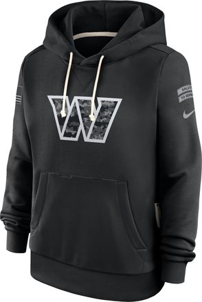 Nike Washington Commanders Salute to Service Sideline Nike Womens Dri-FIT NFL Pullover Hoodie in Black | 03C300AA2Z-CYB
