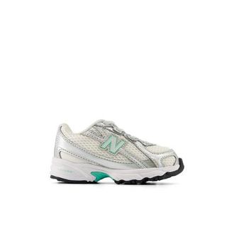 New Balance Bambino 740 Bungee Lace in Grigio/Verde, Sintetica, Taglia 18.5