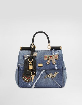 Dolce & Gabbana My Sicily Denim Handbag - Woman Multi-colored Onesize
