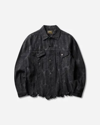 KAPITAL Men s 12oz Magpie Denim 3rd Jacket Black