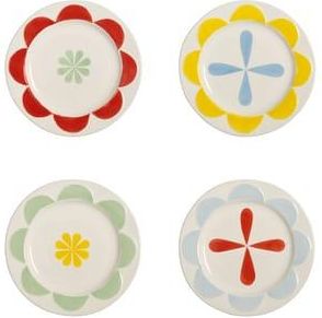 &Klevering Petit fours plates Folk - Multicoloured - China