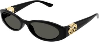 Gucci Gg 1660S Zonnebrillen - unisex - Zonnebrillen - Zwart - 54 MM - Nylon - Accessoires