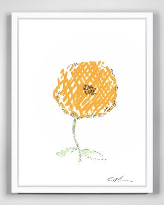 RFA Fine Art Cross Hatch Flower Giclee by Robert Robinson