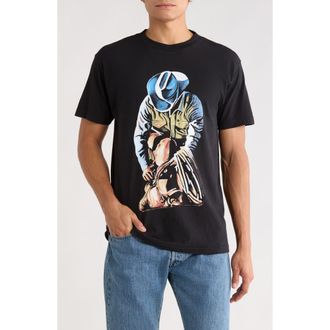 One Of These Days Holy Mountain Graphic T-Shirt in Faded Washed Black at Nordstrom, Size Xx-Large