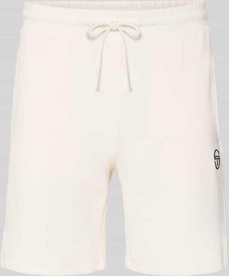 Sergio Tacchini Shorts mit Logo-Stitching Modell EGEO in Weiss, Gr&ouml;&szlig;e XXL