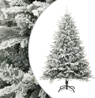 vidaXL &Aacute;rbol De Navidad Artificial Con Nieve Pvc Y Pe Verde 210 Cm Vidaxl