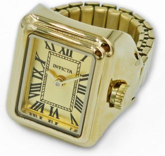 Invicta Mini 49895 Dames Horloge - Quartz Uurwerk - Roestvrij Staal met gouden Wijzerplaat - 18mm