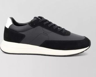 HUGO BOSS leather low-top sneakers