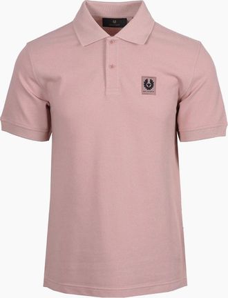 Belstaff Mens BELSTAFF SHORT SLEEVE POLO SHIRT DUSK PINK - Size: 42