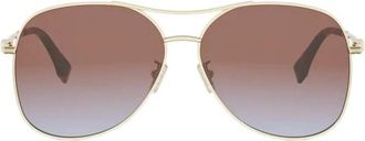 Fendi Sunglasses, female, Yellow, Size: 61 MM 30T Sunglasses