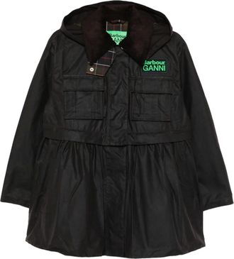 Barbour x Ganni Cappotto cerato - Marrone