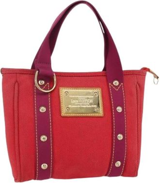 Louis Vuitton Pre-owned Handbags, female, Red, Size: ONE SIZE Pre-owned Canvas Handbag
