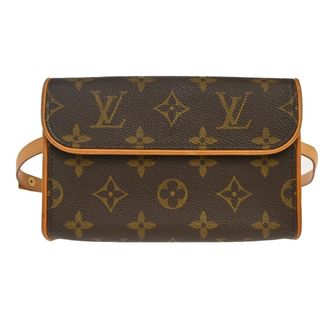 Louis Vuitton Florentine Waist Monogram Canvas Brown Canvas Handbag (Pre-Owned)