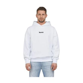 Disclaimer Hoodies, male, White, S, Hoodie with back motif and front logo