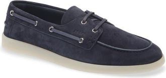Prada St. Tropez Boat Shoe in Bleu at Nordstrom, Size 11.5Us