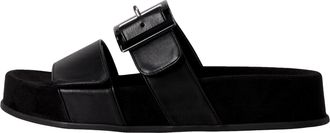 Paul Green Womens Paul Green Aloha Slides Black Future Nappa 6157-047BF