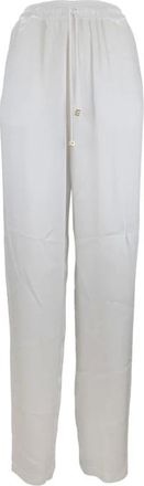 Elisabetta Franchi Mujer, Pantalones, Blanco, Talla: M