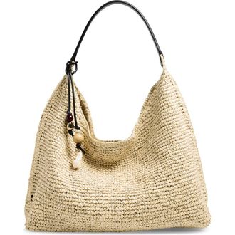 Madewell The Mylie Raffia Shoulder Bag in Natural Multi at Nordstrom