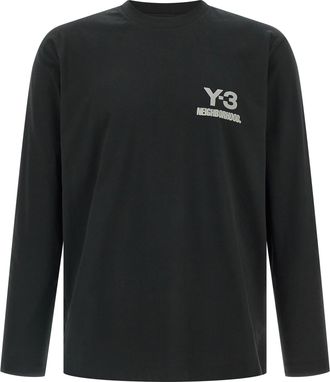 Yohji Yamamoto Flocked nbhd T-shirt
