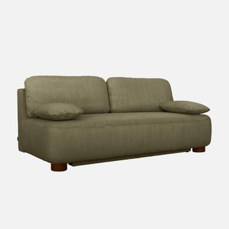 Sweeek Sof&aacute; Cama De Terciopelo De Pana, 3 Plazas