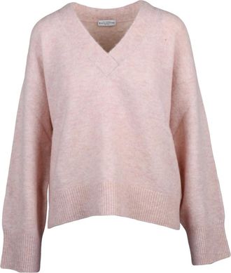 Ballantyne Truien & Vesten, Dames, Roze, M, Wol, Pullover met V-hals