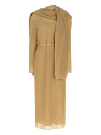 The Row Amede zip dress - women - Silk - 6 - Neutrals