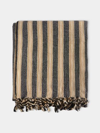 Mizar & Alcor Striped Handwoven Linen and Cotton Towels (Set of 2)