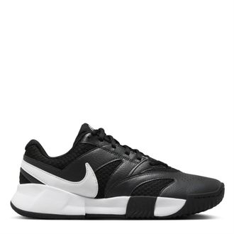 Nike Womens W Court Lite 4 in Black/White-Ant - Size UK 8.5