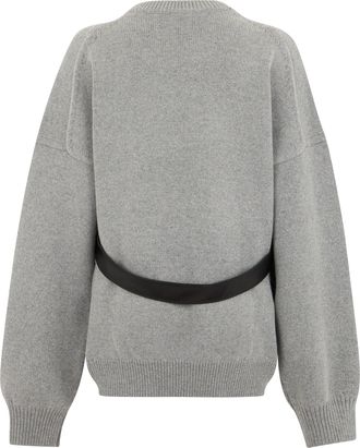 Alexander Wang Womens Sweater Heather Grey Wool