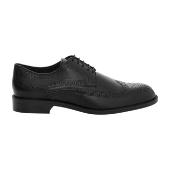 HUGO BOSS Schoenen, Heren, Zwart, 42 1/2 EU, Leer, Tayil Derby