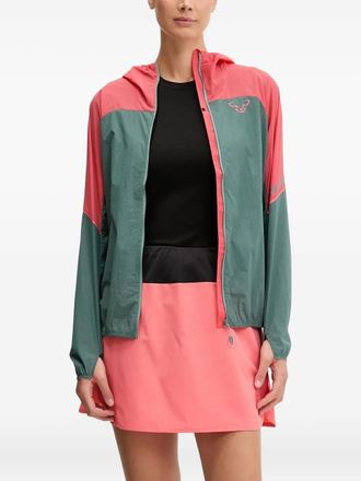 Dynafit Transalper hooded two-tone jacket - Green