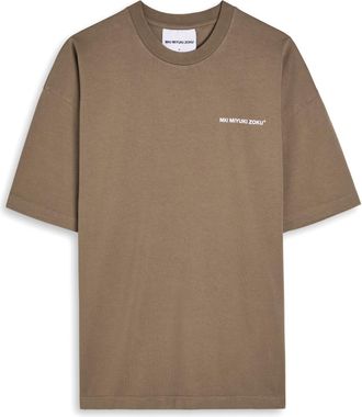Mki Miyuki Zoku Uniform Logo-print Cotton T-shirt - Brown - XL
