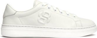 HUGO BOSS Womens Kieran Trainers - White Leather - Size UK 7