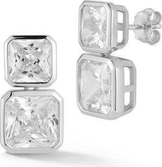 Glaze Jewelry Cubic Zirconia Drop Earrings in Silver at Nordstrom Rack