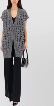 Herno metallic knit vest