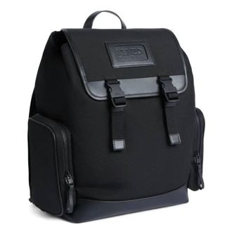 Kenzo Kommuter Flap Backpack In Black
