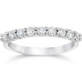 Pompeii3 1 Carat Diamond Ring 14K White Gold Size Selectable
