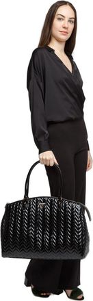 Guess Womens Tote Black Polyurethane Tote-bags
