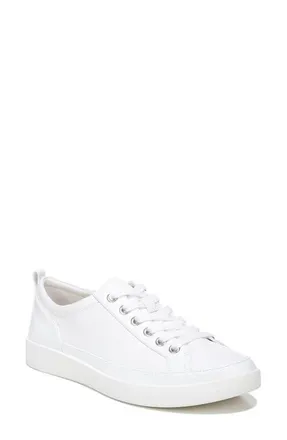 Vionic Winny Low Top Sneaker in White Nappa at Nordstrom, Size 6.5