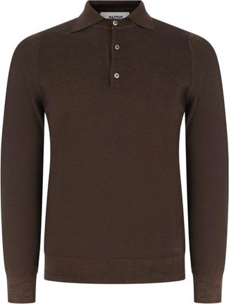 Alpha Studio Au7052Bs 1007 Polo Shirt - - Tops - Uomo - Marrone - S