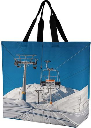Generic Winter Cable Ski Lift Shopper Bag Handle Shoulder Bag Reusable Shoulder Bags For Work Camping Beach