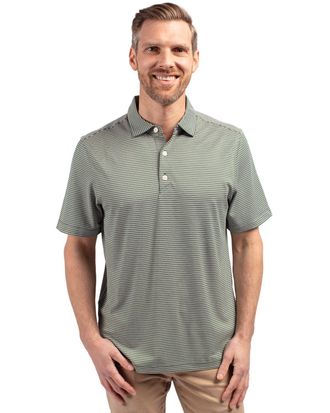 Cutter & Buck Forge Eco Double Stripe Stretch Recycled Mens Polo