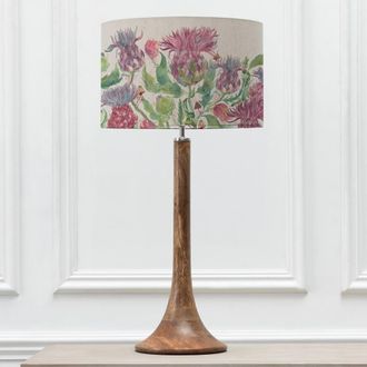 Voyage Maison Kinross Table Lamp With Fairytale Bristle Eva Lampshade in Brown
